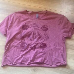 Native made Southwest Crop Rose Tee